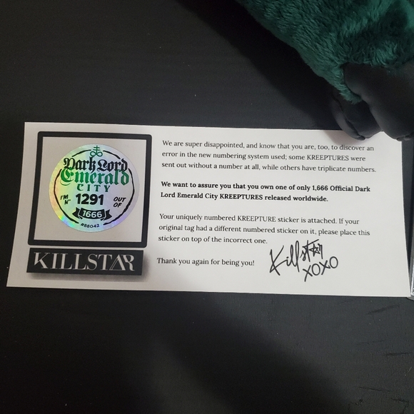 Dark Lord Emerald City Limited Edition Killstar Kreepture New Baphomet Plush Toy - Picture 3 of 4